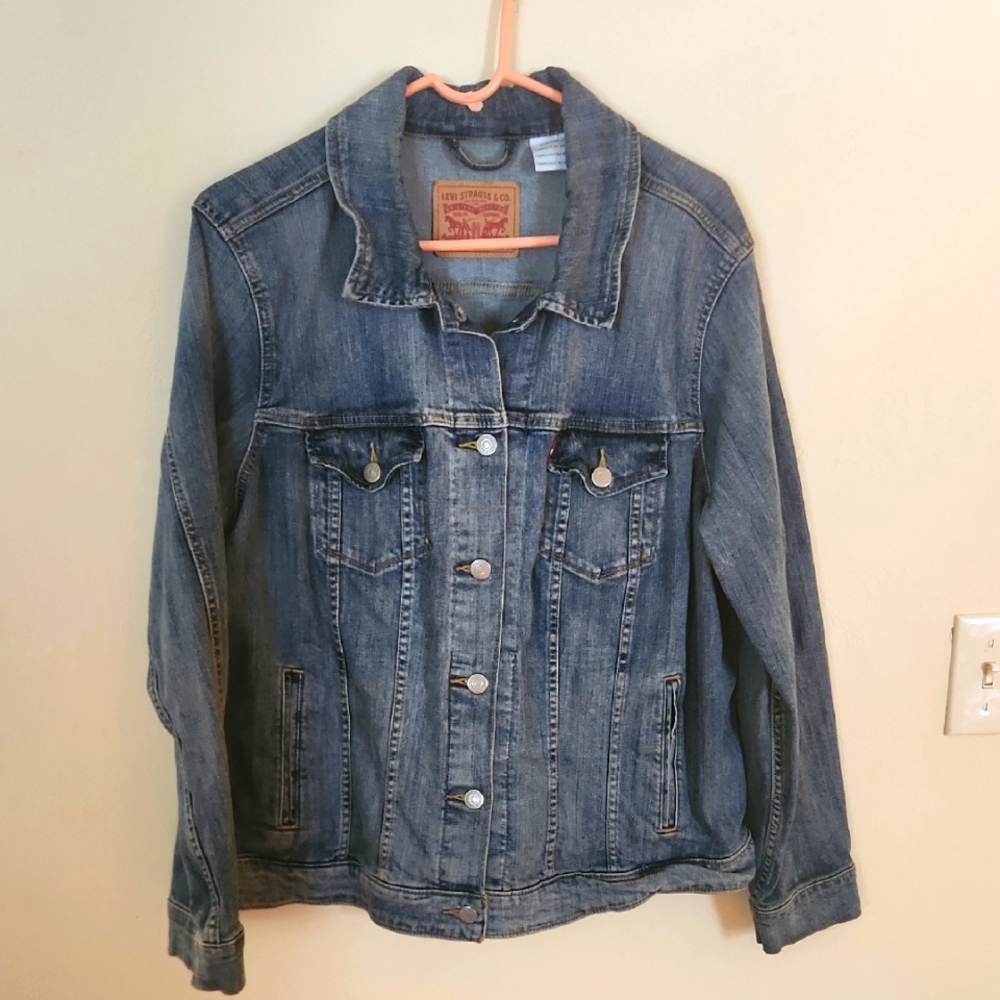 Levi's Women's Blue Denim Jacket Trucker Jacket 2x